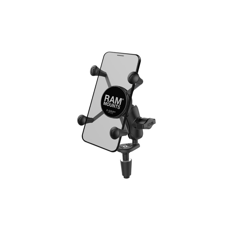 RAM Mounts X-Grip Mobiltelefonhalterung mit Nackenbügel für Motorradlenker
