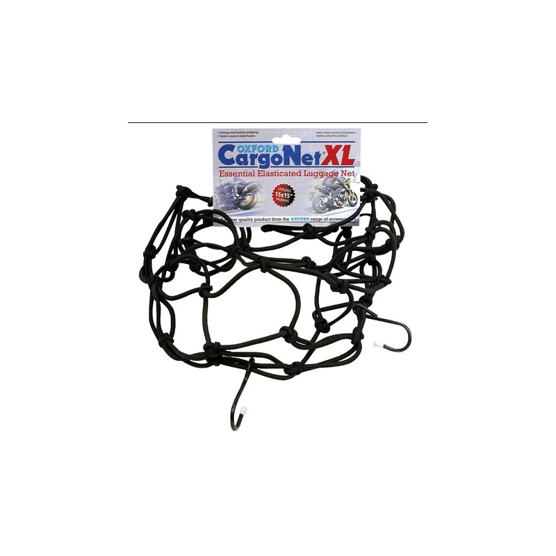 Flexibles Gepäcknetz für Motorräder Oxford XL 43x43 cm