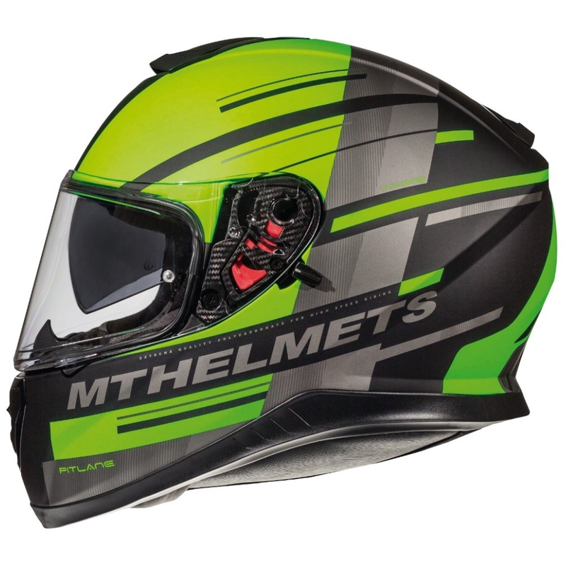 MT Thunder 3 SV Pitlane schwarz-fluo grün integral Motorradhelm Ausverkauf