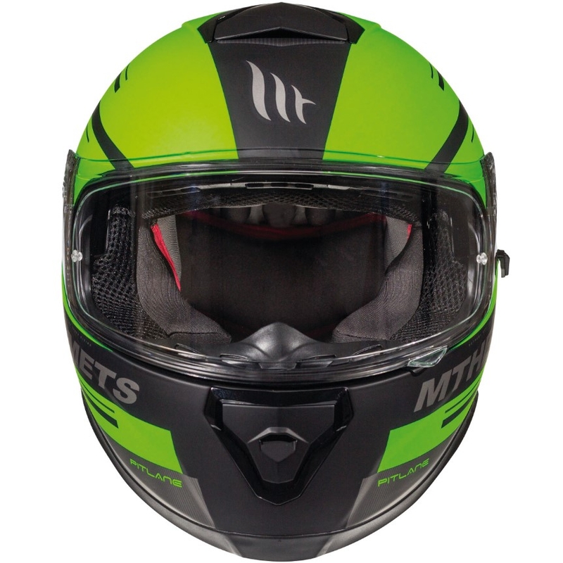 MT Thunder 3 SV Pitlane schwarz-fluo grün integral Motorradhelm Ausverkauf