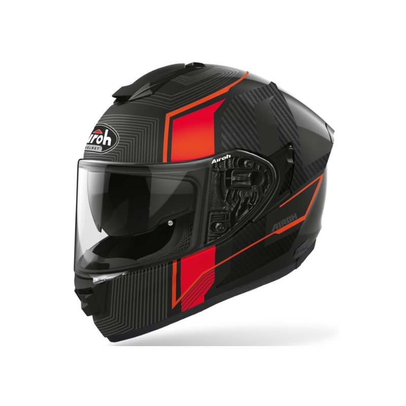 Airoh ST 501 Alpha schwarz-grau-rot Integral Motorradhelm Ausverkauf