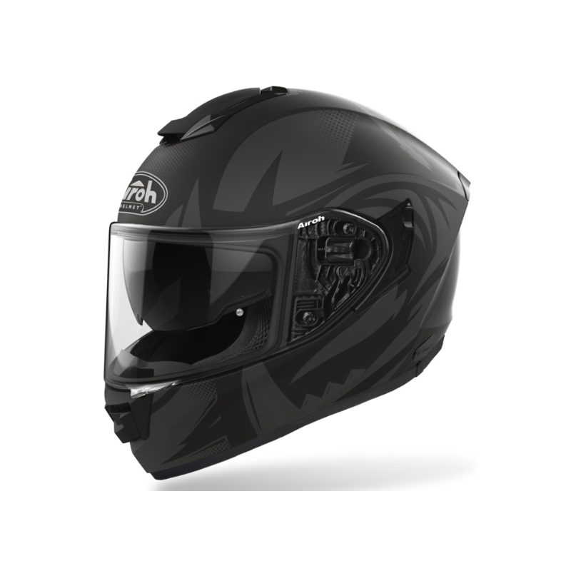 Integral Motorradhelm Airoh ST 501 Spektro schwarz-grau