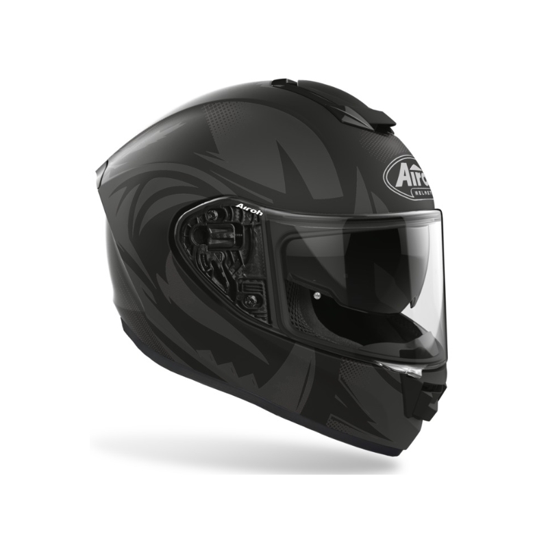 Integral Motorradhelm Airoh ST 501 Spektro schwarz-grau
