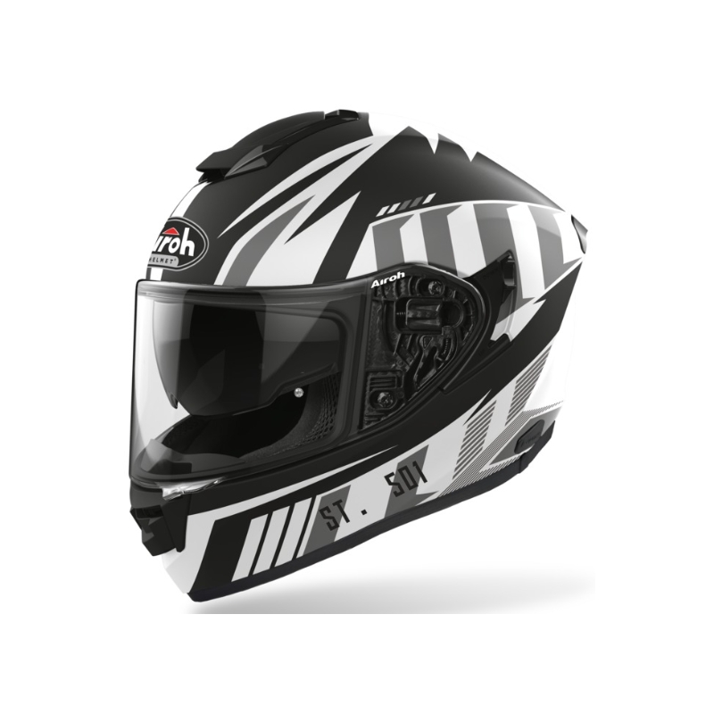 Airoh ST 501 Blade schwarz-weiß-grau Integral Motorradhelm Ausverkauf