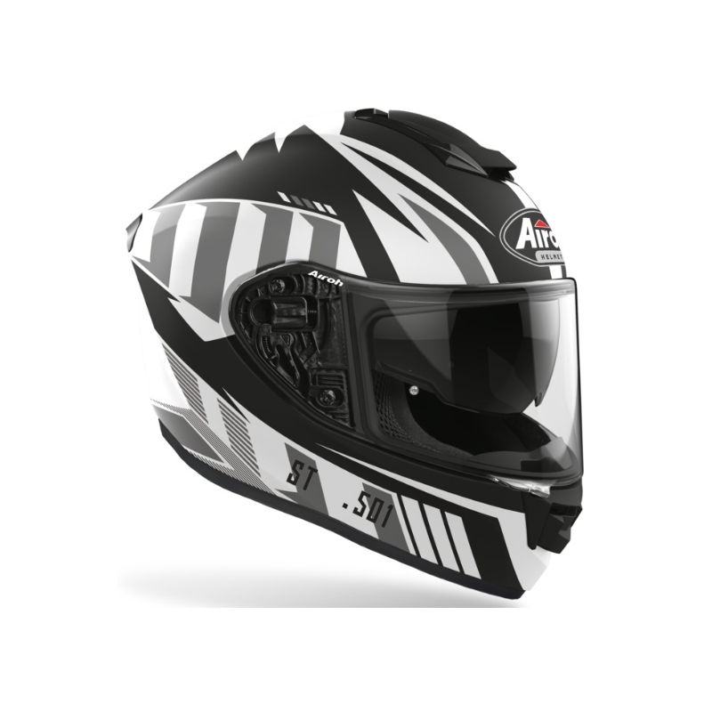 Airoh ST 501 Blade schwarz-weiß-grau Integral Motorradhelm Ausverkauf