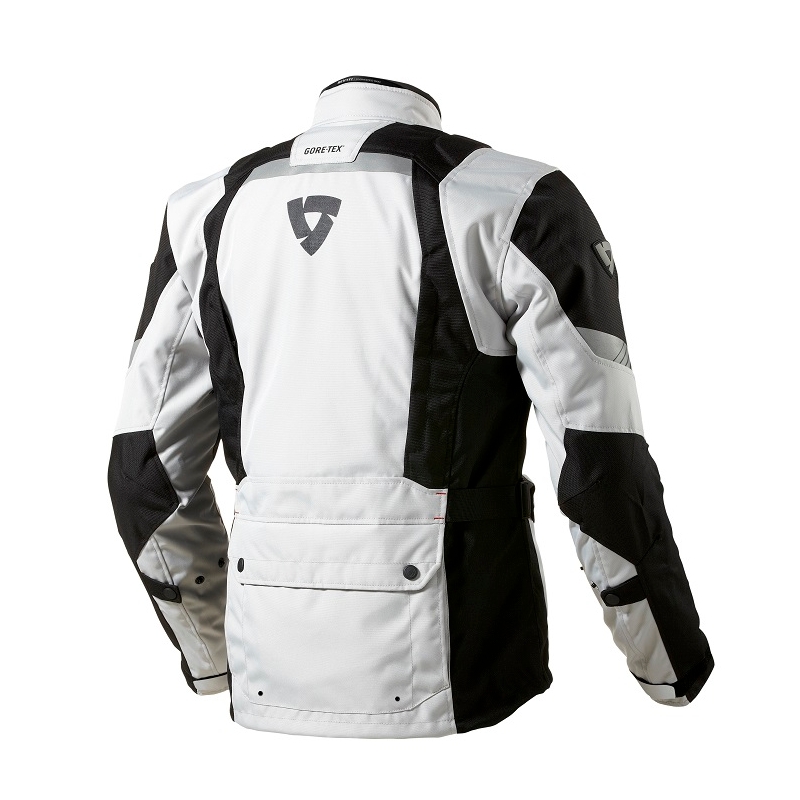Revit Neptune GTX Motorradjacke silber-schwarz Ausverkauf