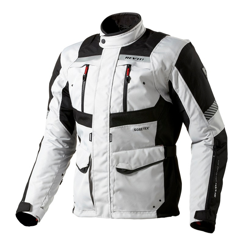 Revit Neptune GTX Motorradjacke silber-schwarz Ausverkauf