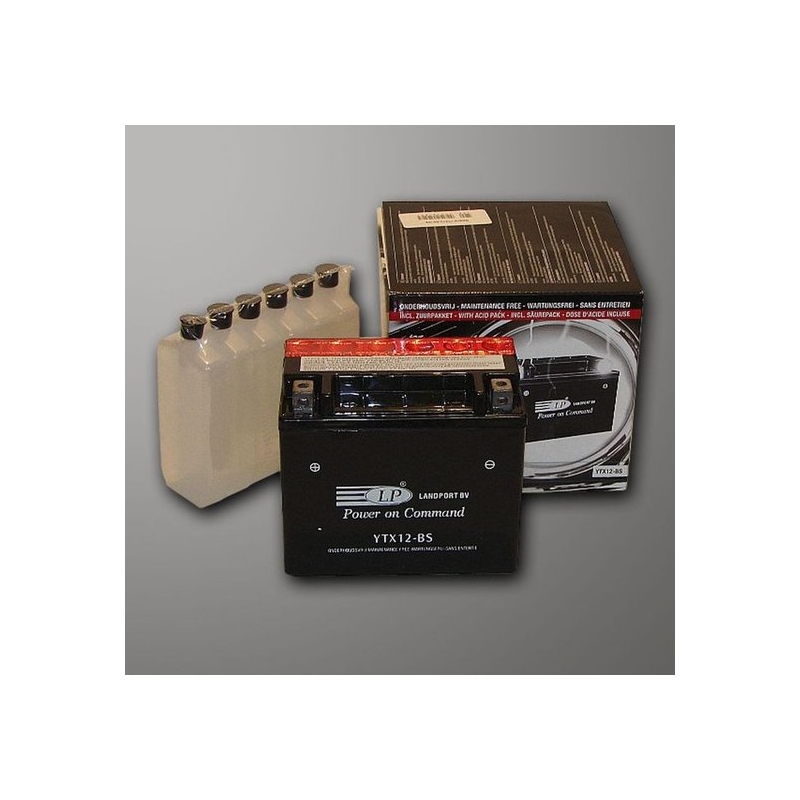 Landport YTX12-BS wartungsfreie Batterie, 12V 10Ah