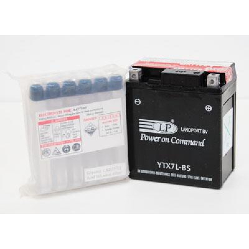 Wartungsfreie Landport YTX7L-BS Batterie, 12V 6Ah