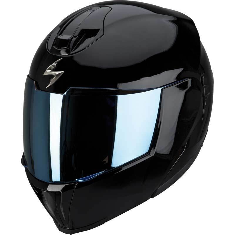 Motorradhelm Klappbar Scorpion EXO-910 schwarz glänzend Ausverkauf