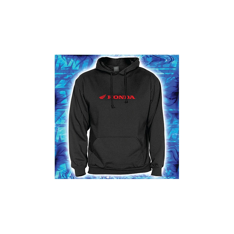 Sweatshirt mit Honda Motiv schwarz mit Kapuze Ausverkauf