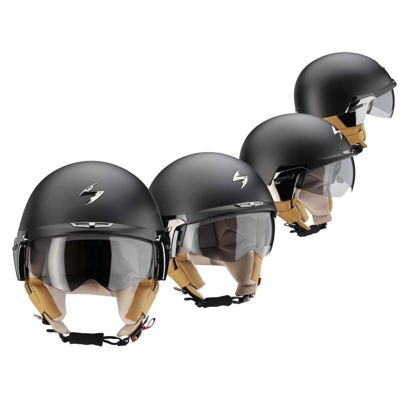 Motorradhelm Scorpion EXO-100 Padova II schwarz matt Ausverkauf