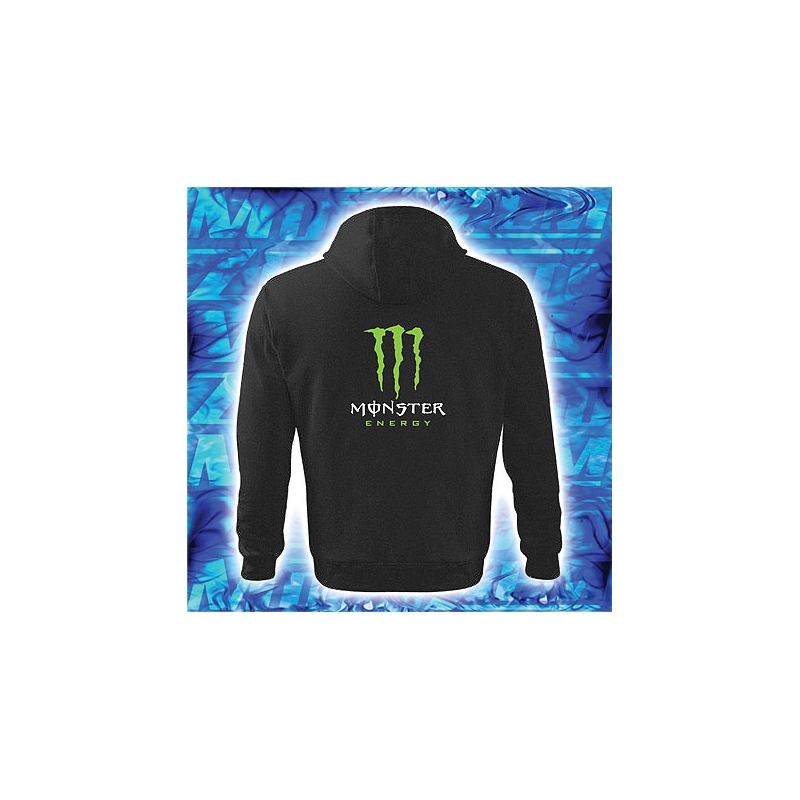Sweatshirt mit Motiv Monster energy mit Kapuze