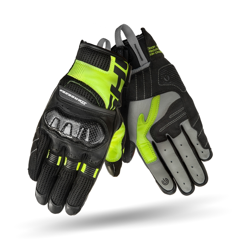 Motorradhandschuhe Shima X-Breeze 2 schwarz-fluo gelb