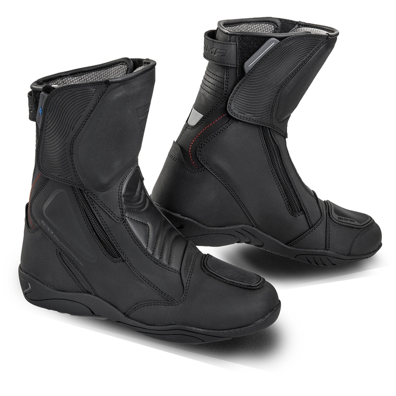 Frauen Shima Terra Schwarz Motorradstiefel Ausverkauf