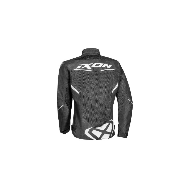 Motorradjacke IXON Draco schwarz und weiß Ausverkauf