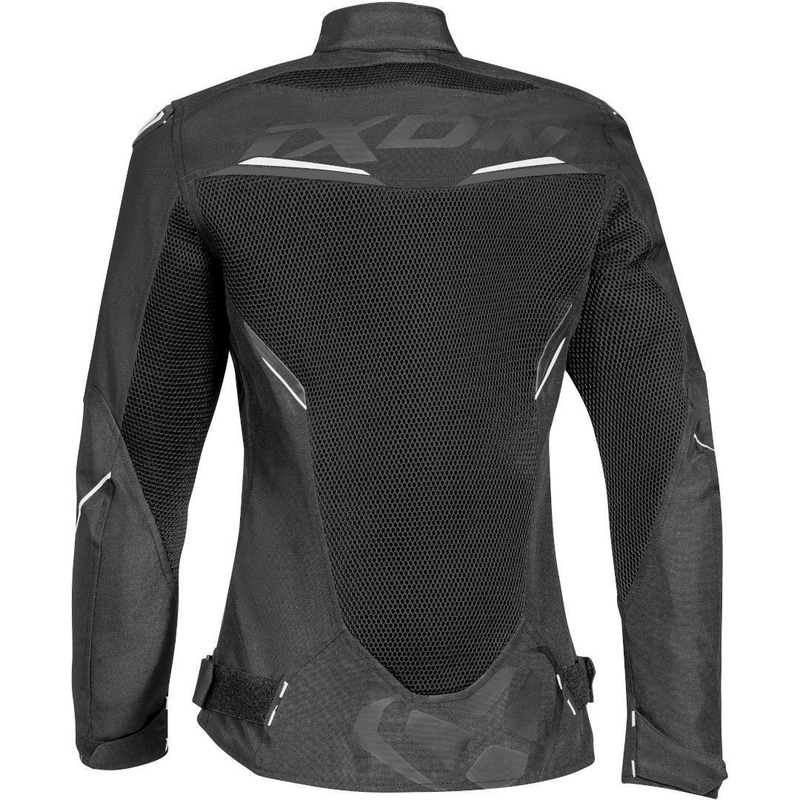 Damen Motorradjacke IXON Draco schwarz und weiß Ausverkauf
