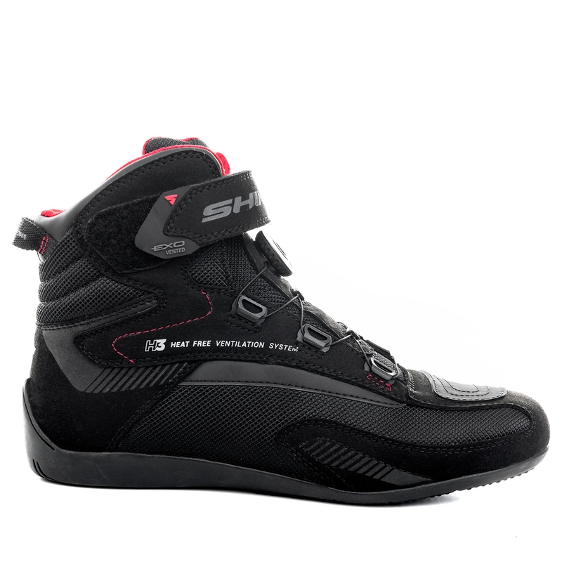 Motorradstiefel Shima Exo Vented Schwarz-Grau-Rot