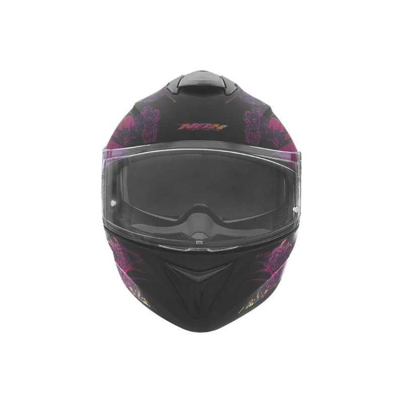 Integral Motorradhelm NOX N918 Kero schwarz und rosa
