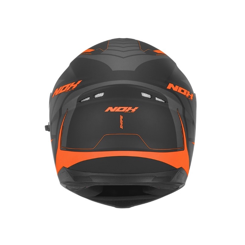 Integral-Motorradhelm NOX N302 Shape schwarz-orange