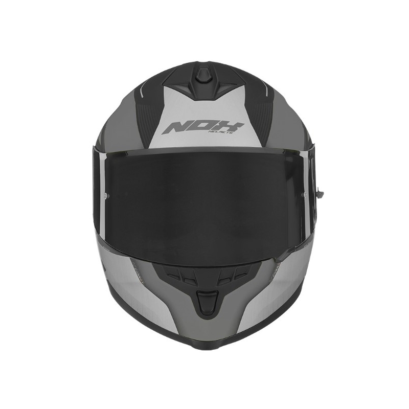 Integral Motorradhelm NOX N302 Strabus schwarz-silber