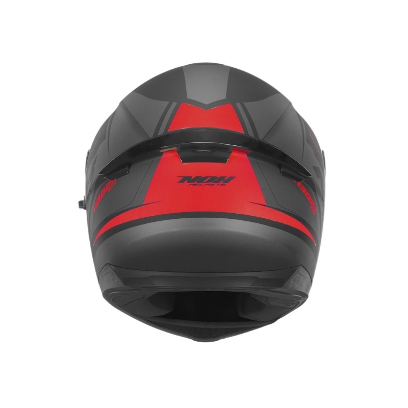 Integral Motorradhelm NOX N302S Quest schwarz-grau-rot