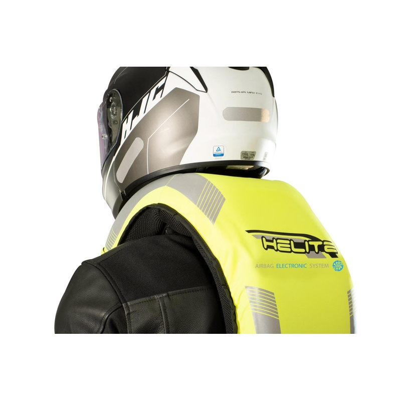 Elektronische Airbag-Weste HELITE e-Turtle fluo gelb