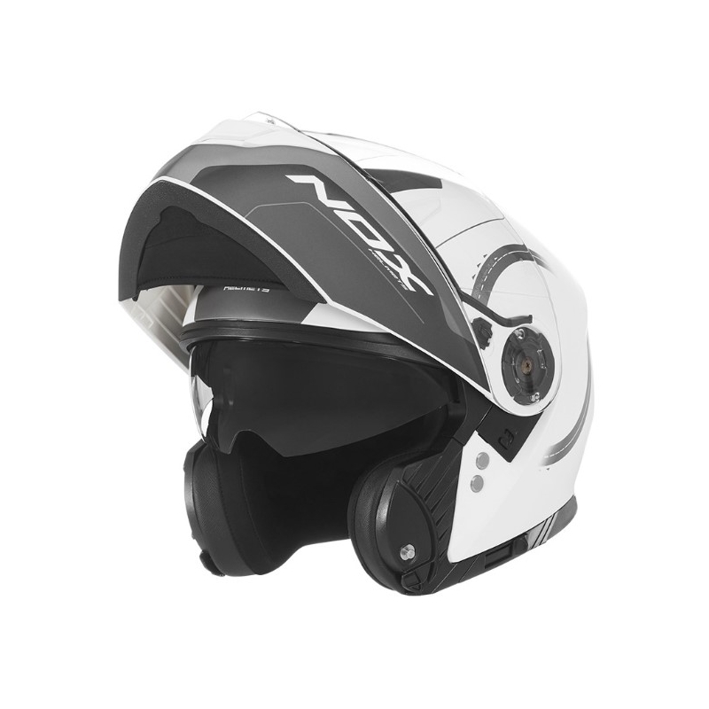 NOX N965 Peak Motorradhelm weiß Ausverkauf