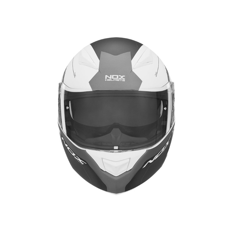 NOX N965 Peak Motorradhelm weiß Ausverkauf