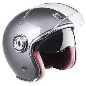 NOX PREMIUM Heritage Offener Helm Silber Matt