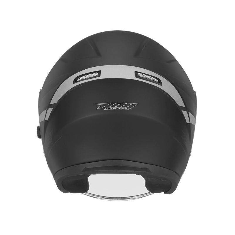 Offener Motorradhelm NOX N127 Late schwarz-silber Ausverkauf