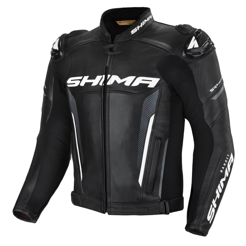 Shima Bandit Schwarz Motorrad Jacke Ausverkauf