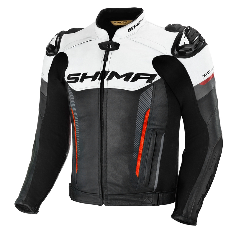 Motorradjacke Shima Bandit schwarz-weiß-rot Ausverkauf