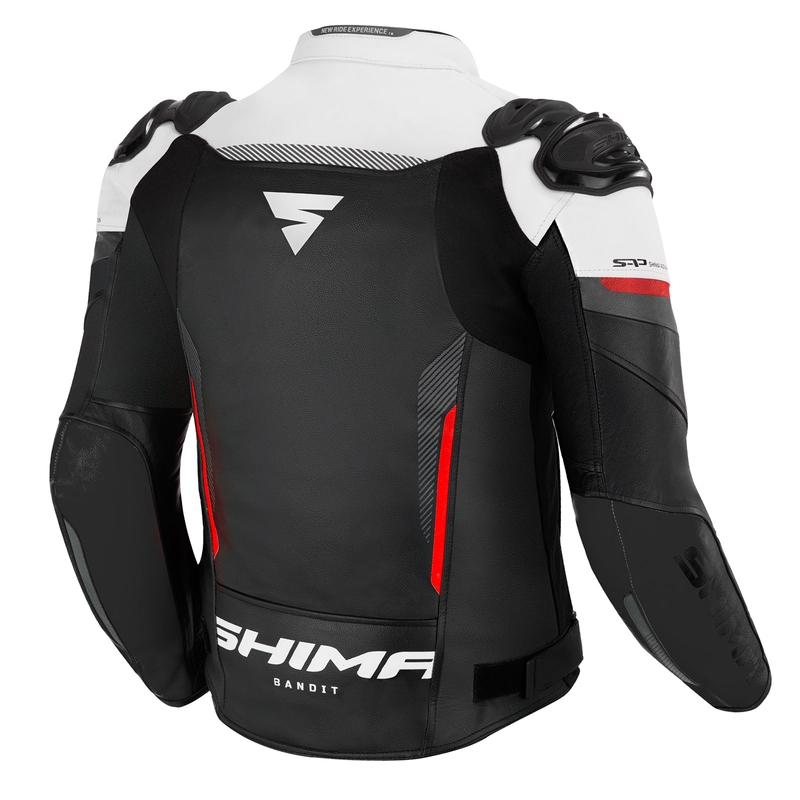 Motorradjacke Shima Bandit schwarz-weiß-rot Ausverkauf