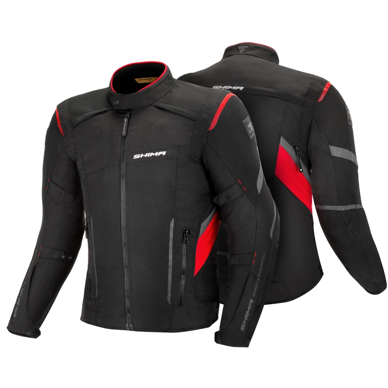 Motorradjacke Shima Rush schwarz-rot Ausverkauf