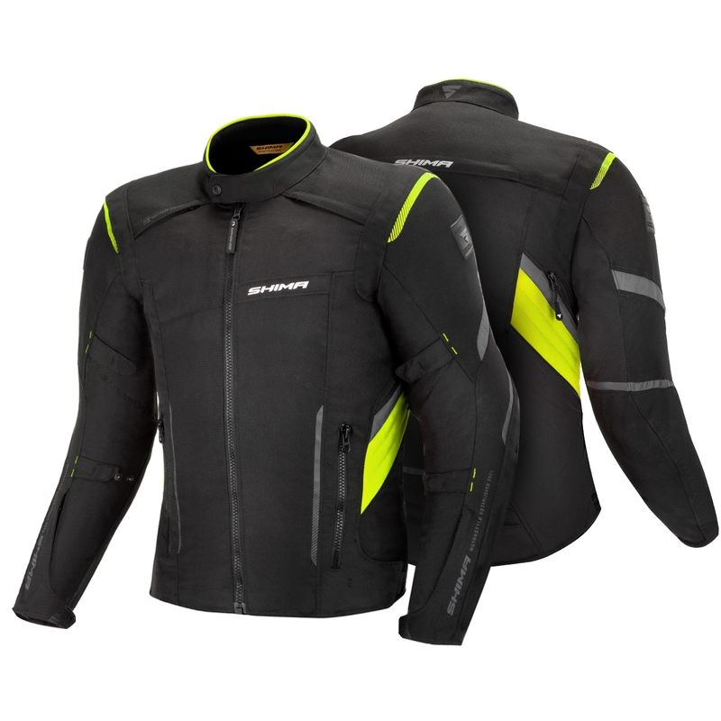 Motorradjacke Shima Rush schwarz-fluo gelb Ausverkauf