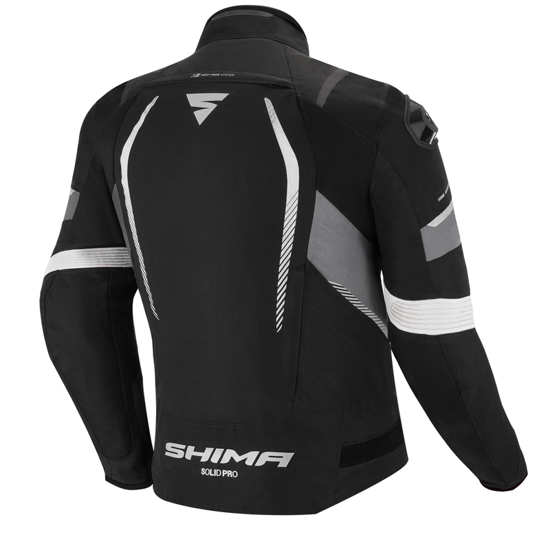 Motorradjacke Shima Solid Pro schwarz-grau Ausverkauf
