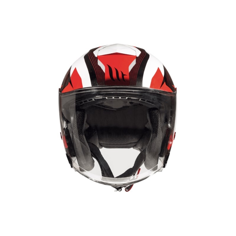 MT Thunder 3 SV Wing schwarz-weiß-rot offener Motorradhelm