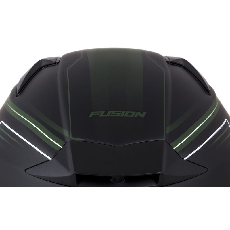Cassida Apex Fusion Schwarz-Armee Grün Motorradhelm Ausverkauf