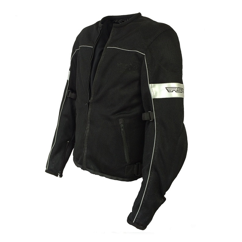 Motorradjacke RSA-Airvent 2 schwarz/silber Ausverkauf