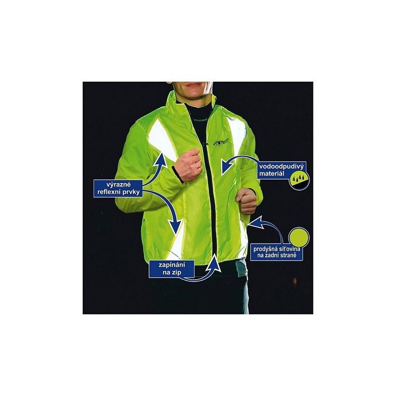 Reflektierende Jacke gelb S.O.R