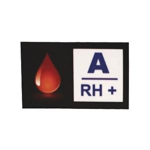 Aufkleber mit Blutgruppe A RH+