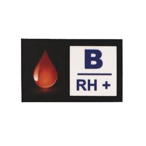 Blutgruppe B RH+ Aufkleber