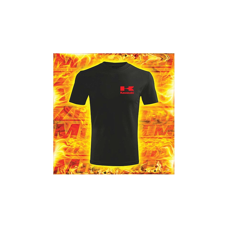 T-shirt Motiv Kawasaki schwarz