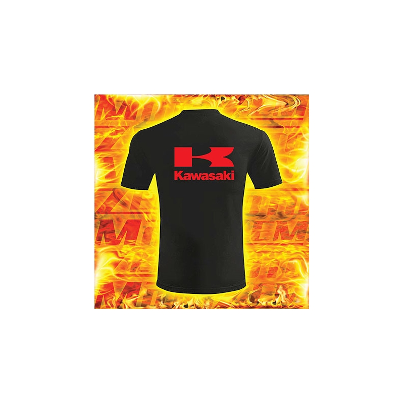T-shirt Motiv Kawasaki schwarz