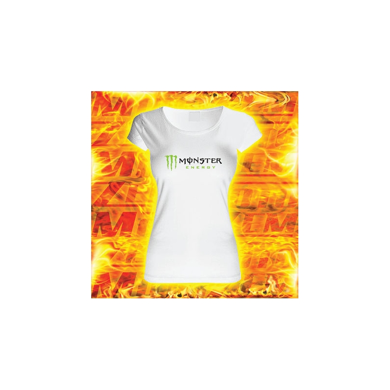 Frauen-T-Shirt mit Monster-Motiv weiß Ausverkauf