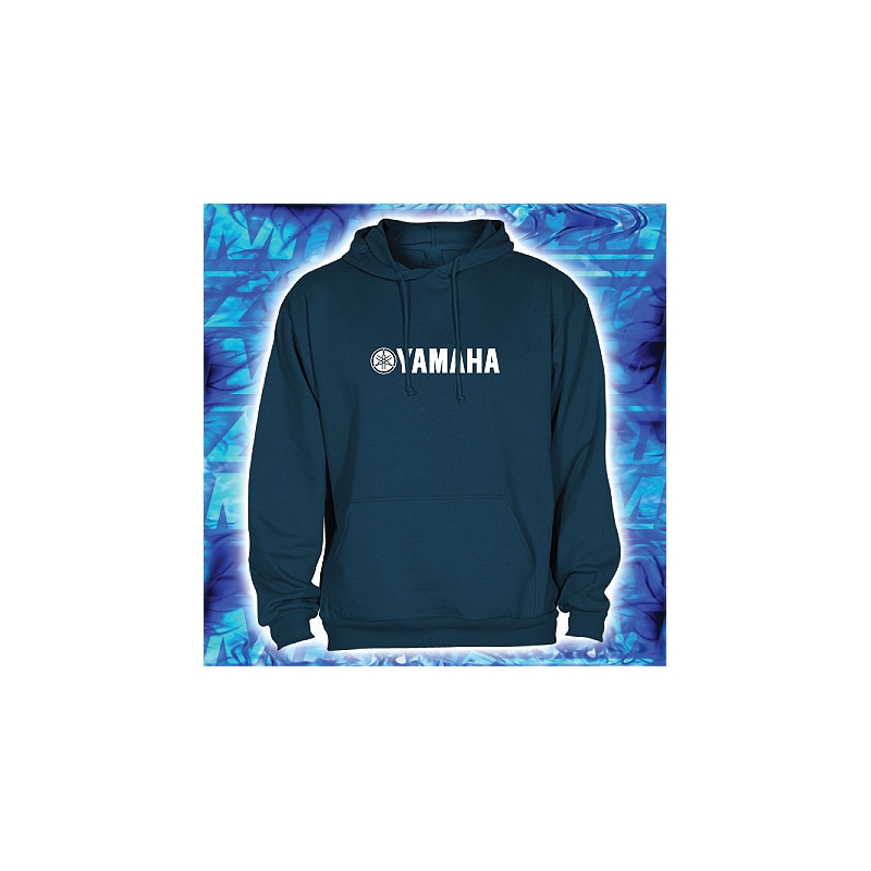 Sweatshirt s motivem Yamaha navy mit Kapuze Ausverkauf