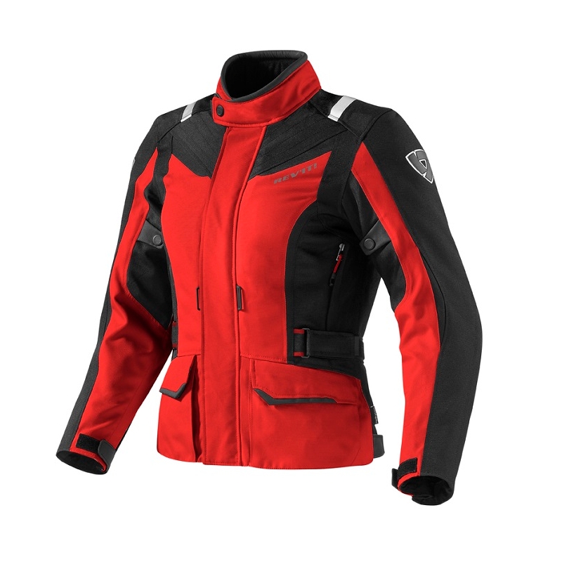 Revit Voltiac Damen Motorradjacke Rot und Schwarz Ausverkauf