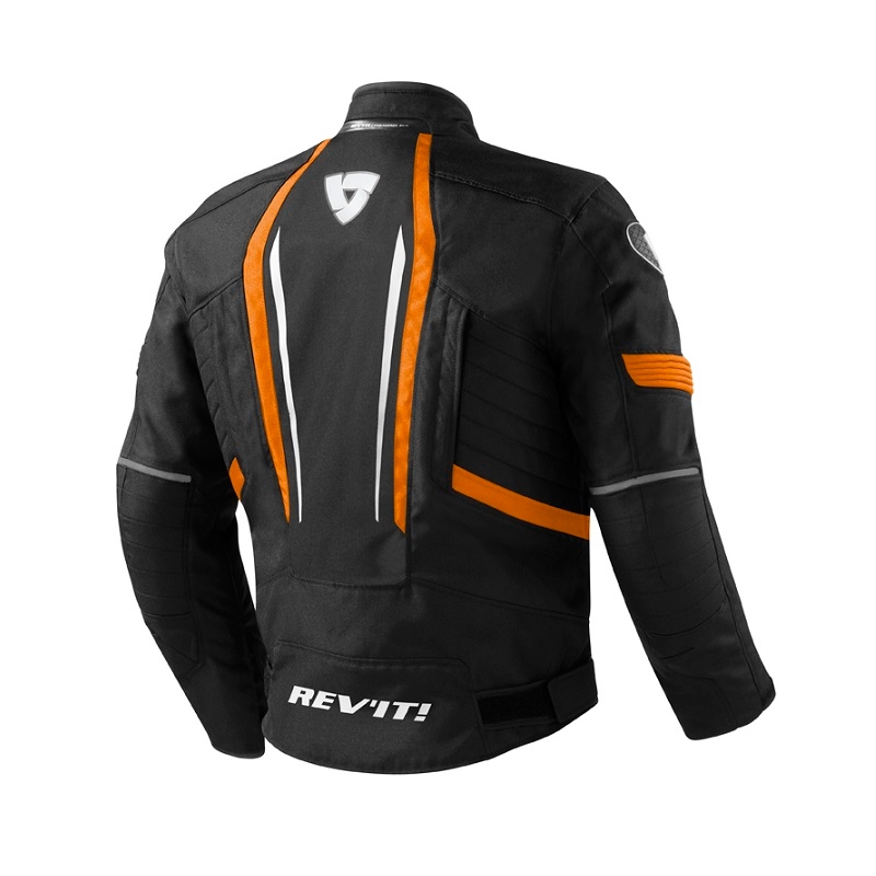 Revit Shield Schwarz-Orange Motorradjacke Ausverkauf