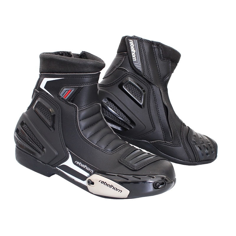 Rebelhorn Fuel Schwarz Motorradstiefel Ausverkauf